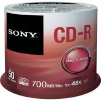 CD-R Sony 700MB 80min 48x (Spindel) 50-er Spindel