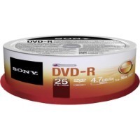 DVD-R Sony 4,7GB 120min 16x (Spindel) 25-er Spindel