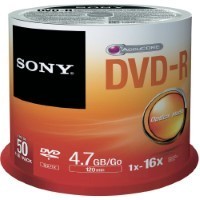 DVD-R Sony 4,7GB 120min 16x (Spindel) 50-er Spindel