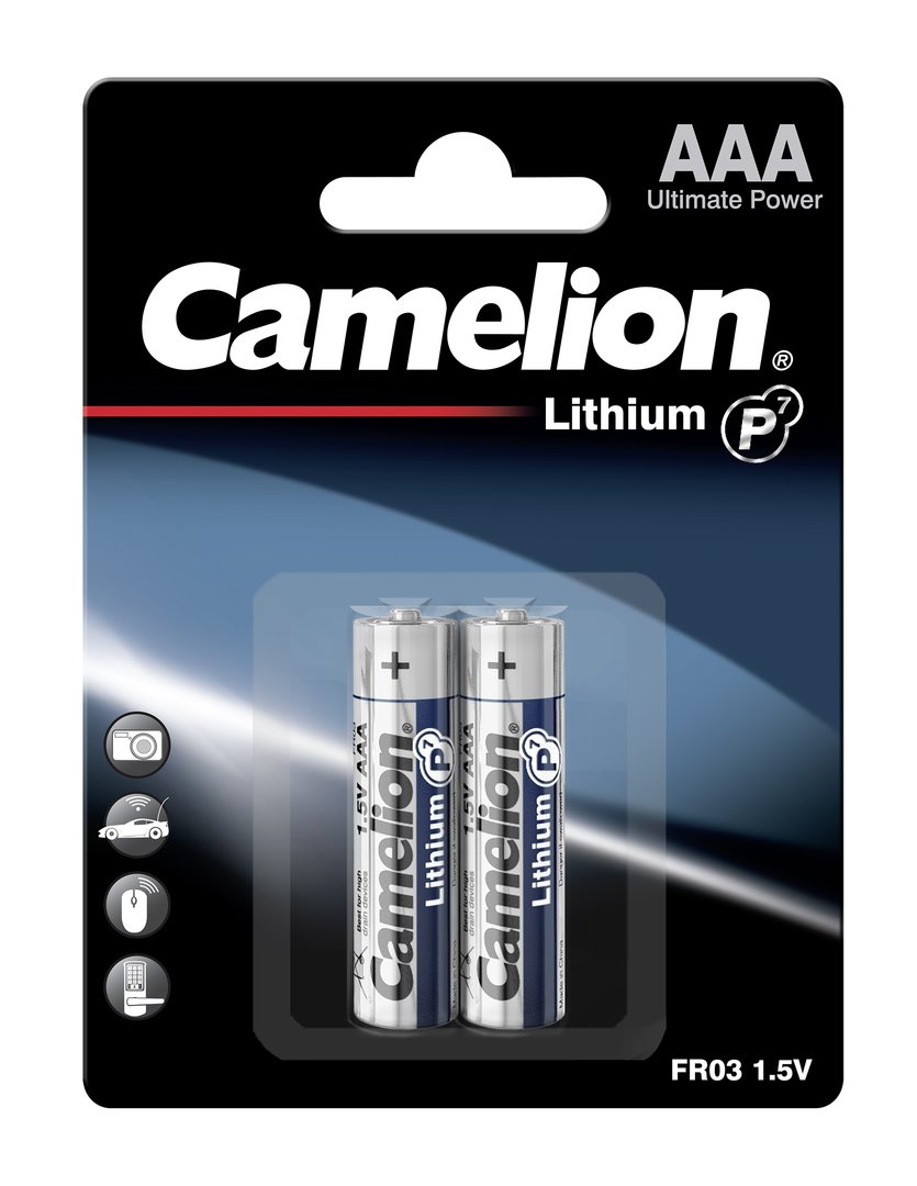 Camelion Photobatterie FR03 (Lithium), AAA/Micro 2-er Blister