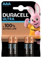 Duracell Ultra Power LR03 AAA/Micro Batterie (Alkaline), 4-er Blister