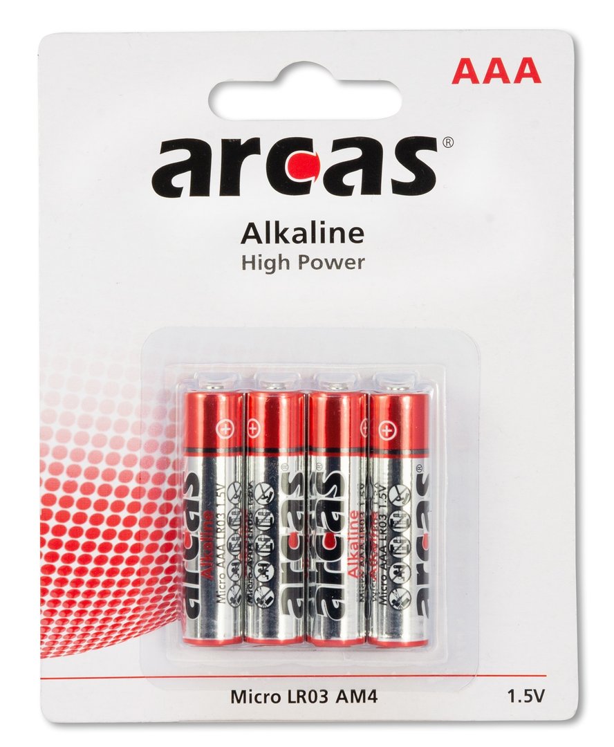 Arcas LR03 Batterie Alkaline AAA/Micro 4-er Blister
