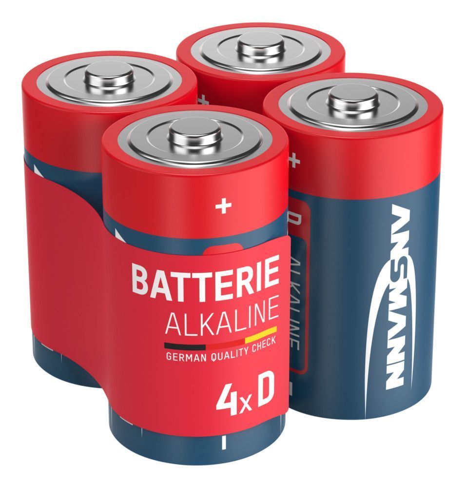 Ansmann LR20 Batterie Red (Alkaline), D/Mono 4-er Folie