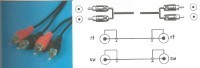 Lutronic Audio-Verbindungskabel 5m 2xCinch-Stecker/2xCinch-Stecker
