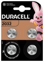 Duracell Knopfzelle CR2032 3V Lithium (4-er Blister)