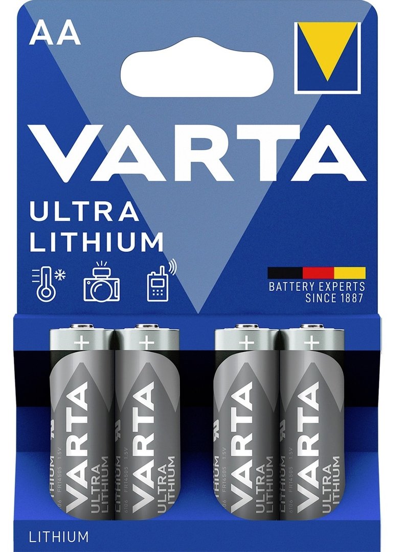 VARTA ULTRA Lithium Batterie Mignon/AA/FR6 (4-er Blister)
