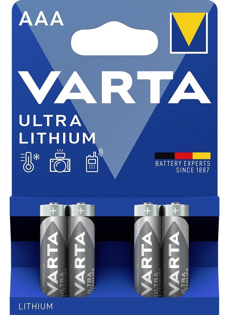 VARTA ULTRA Lithium Batterie Micro/AAA/FR03 (4-er Blister)