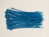 Kabelbinder 142x2,5mm, blau, mit Kunststoffzunge (100-er Pack)