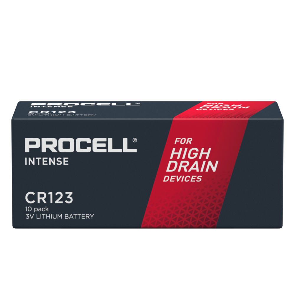 Duracell Procell Intense CR123 3V Photobatterie (Lithium), 10-er Pack